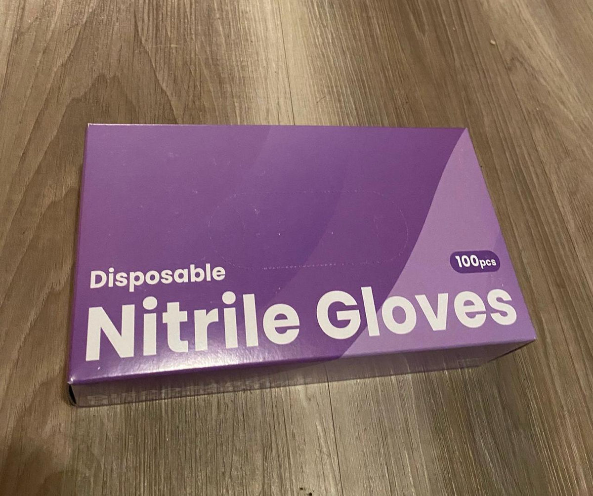 TKM Supply Nitrile Gloves — 4 Mil, Black, 1 Case — 10 Boxes of 100